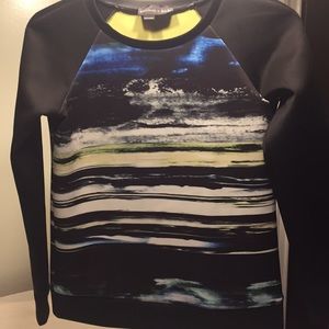 Sachin and Babi long sleeve printed top size small